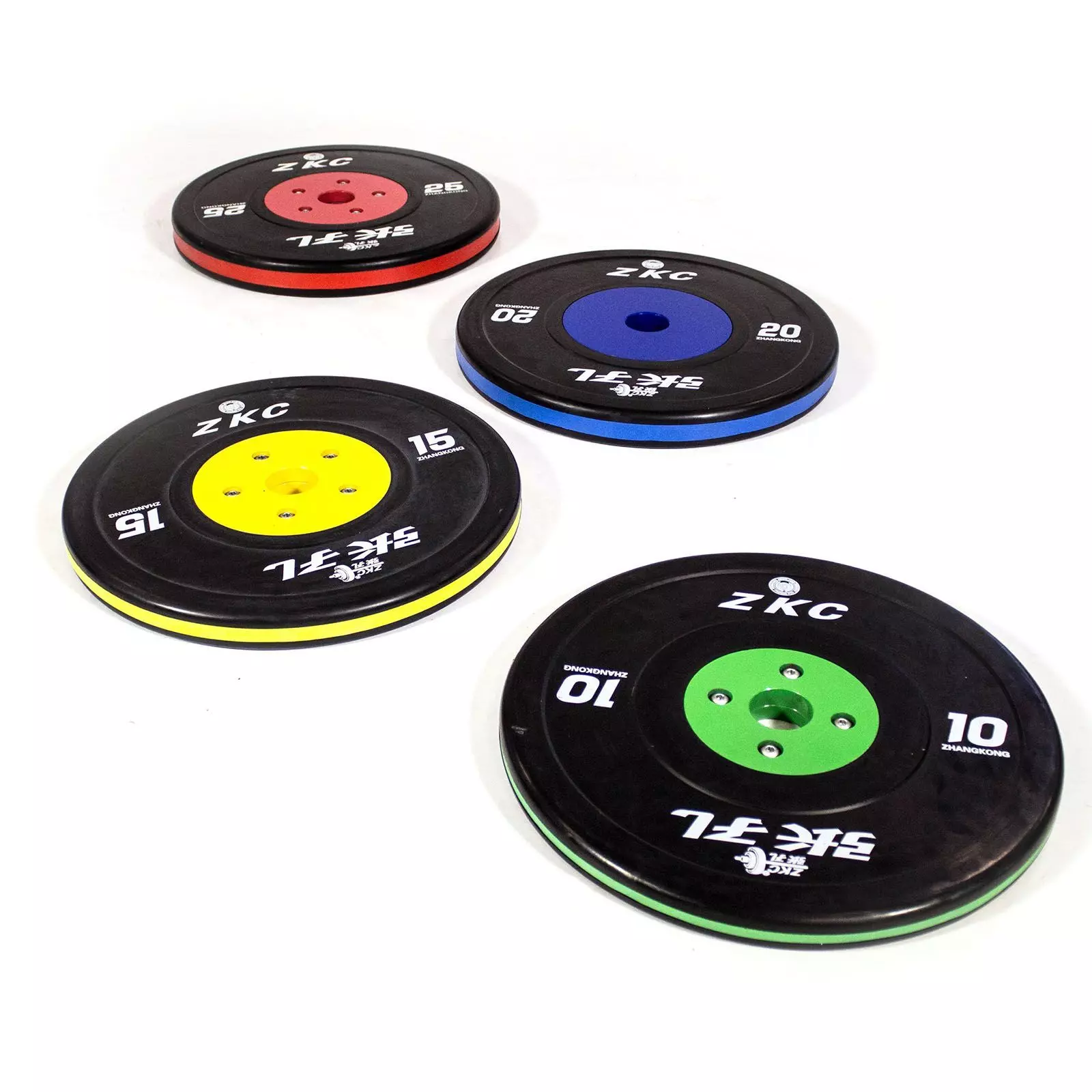 Zhangkong IWF Black And Colour Training ZKX-I Bumper Plate
